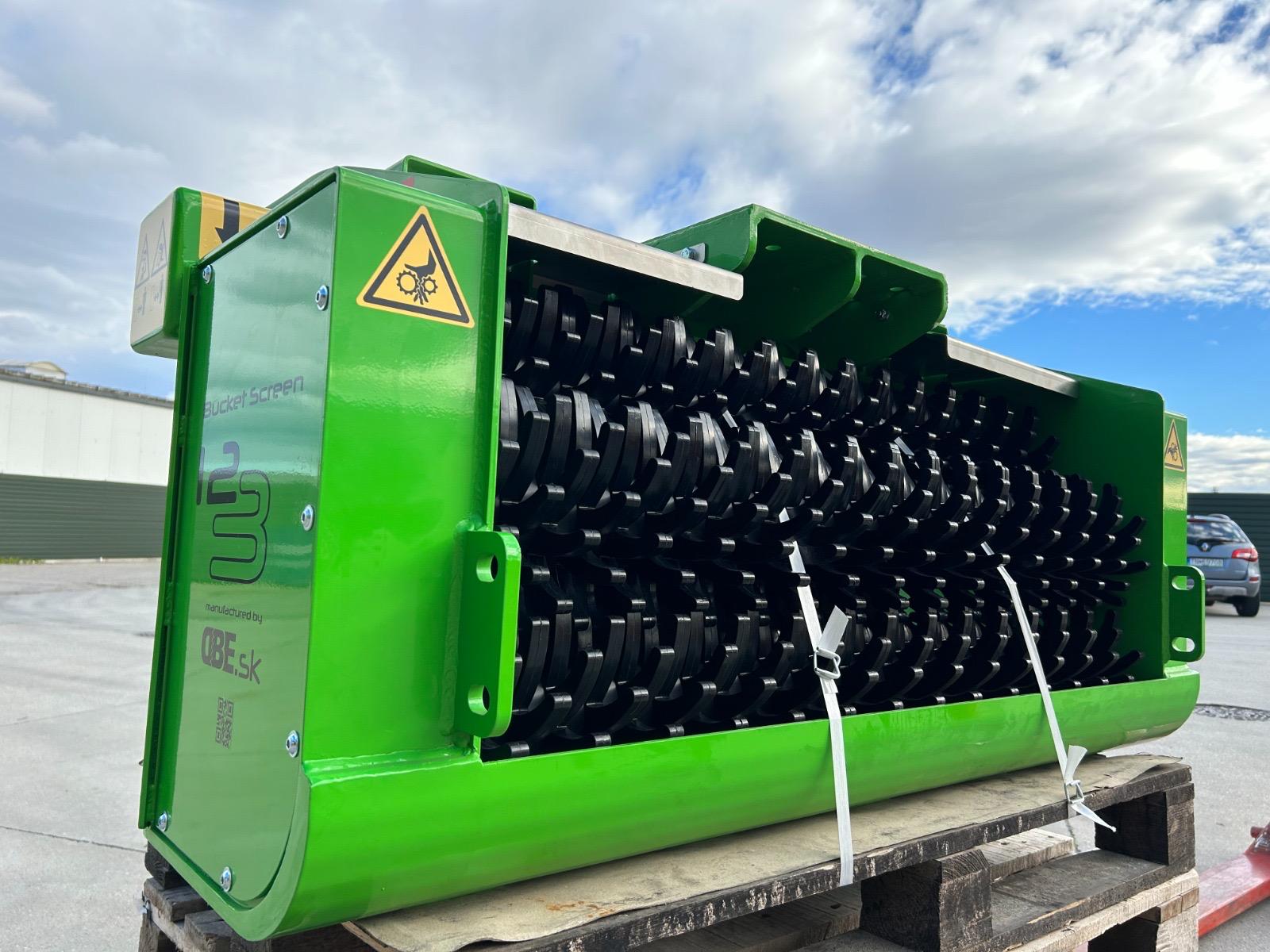 Grote Bucket Screen met meerdere zeefassen
